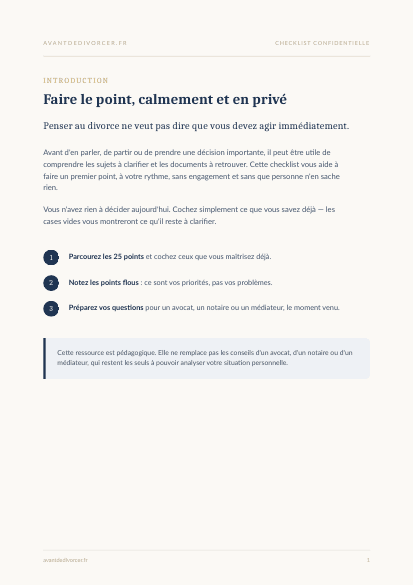 Aperçu de la checklist — page 2