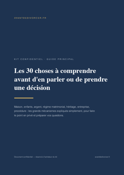 Aperçu du Kit Confidentiel — page 1
